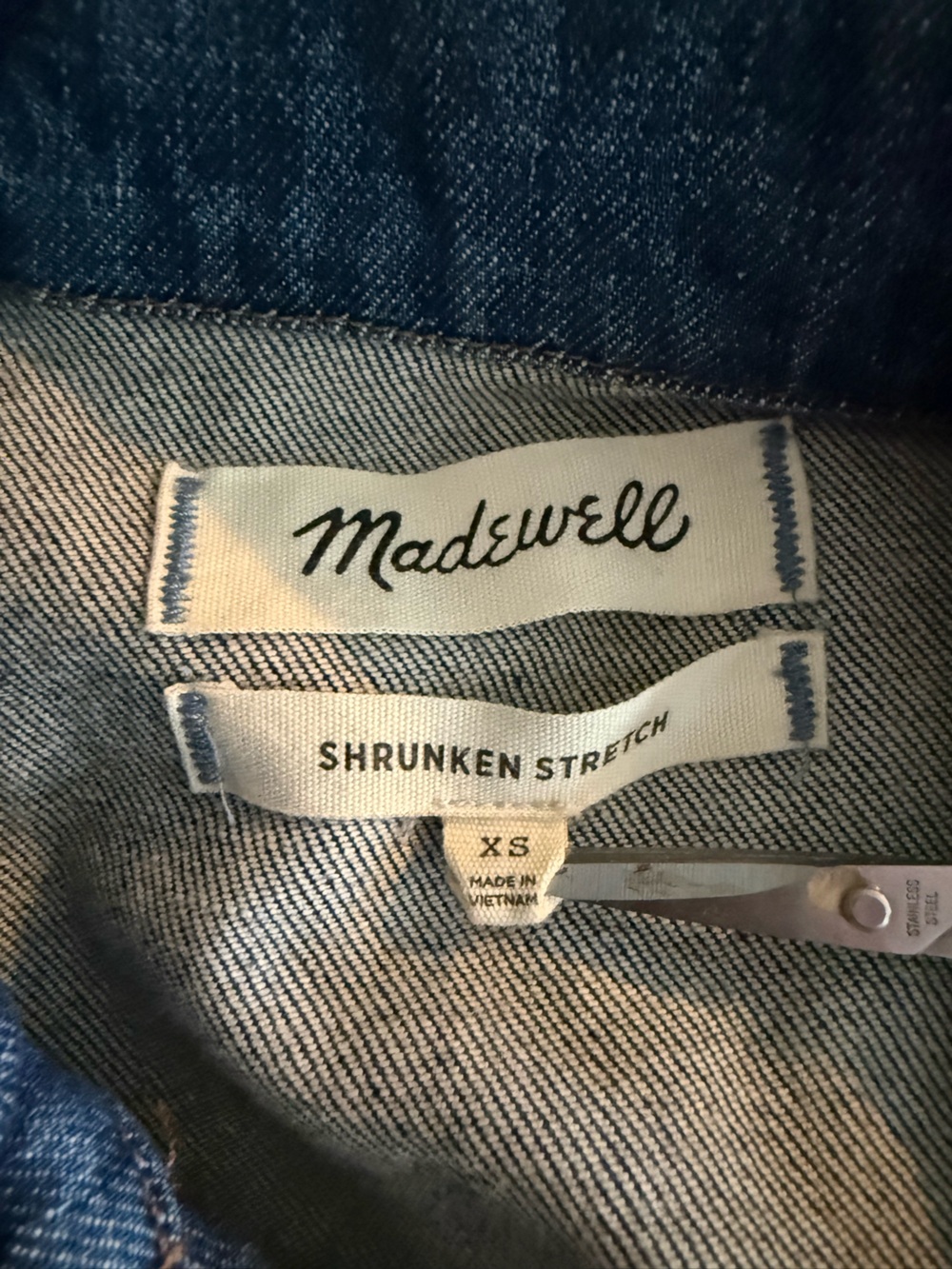Madewell Stretch Denim Jacket - Size XS - Picture 9 of 10